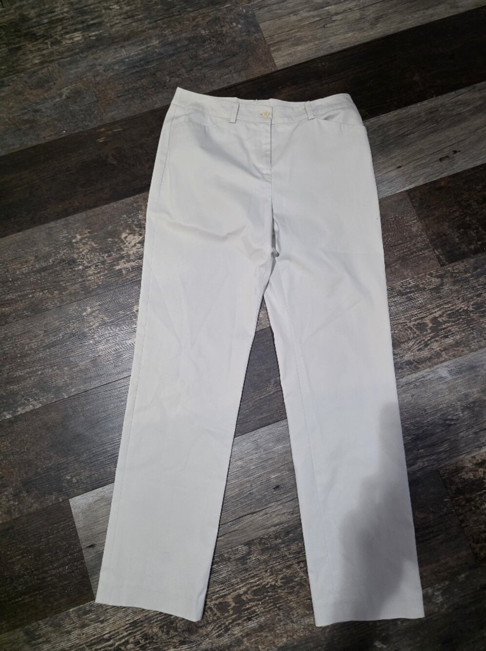 Jones New York Cream Stretch Pants